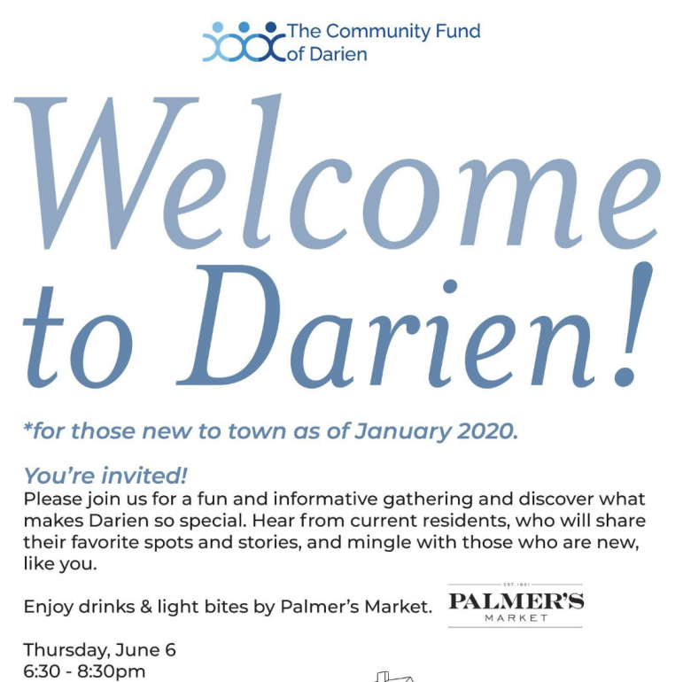 Welcome to town TCF Darien newcomers gathering